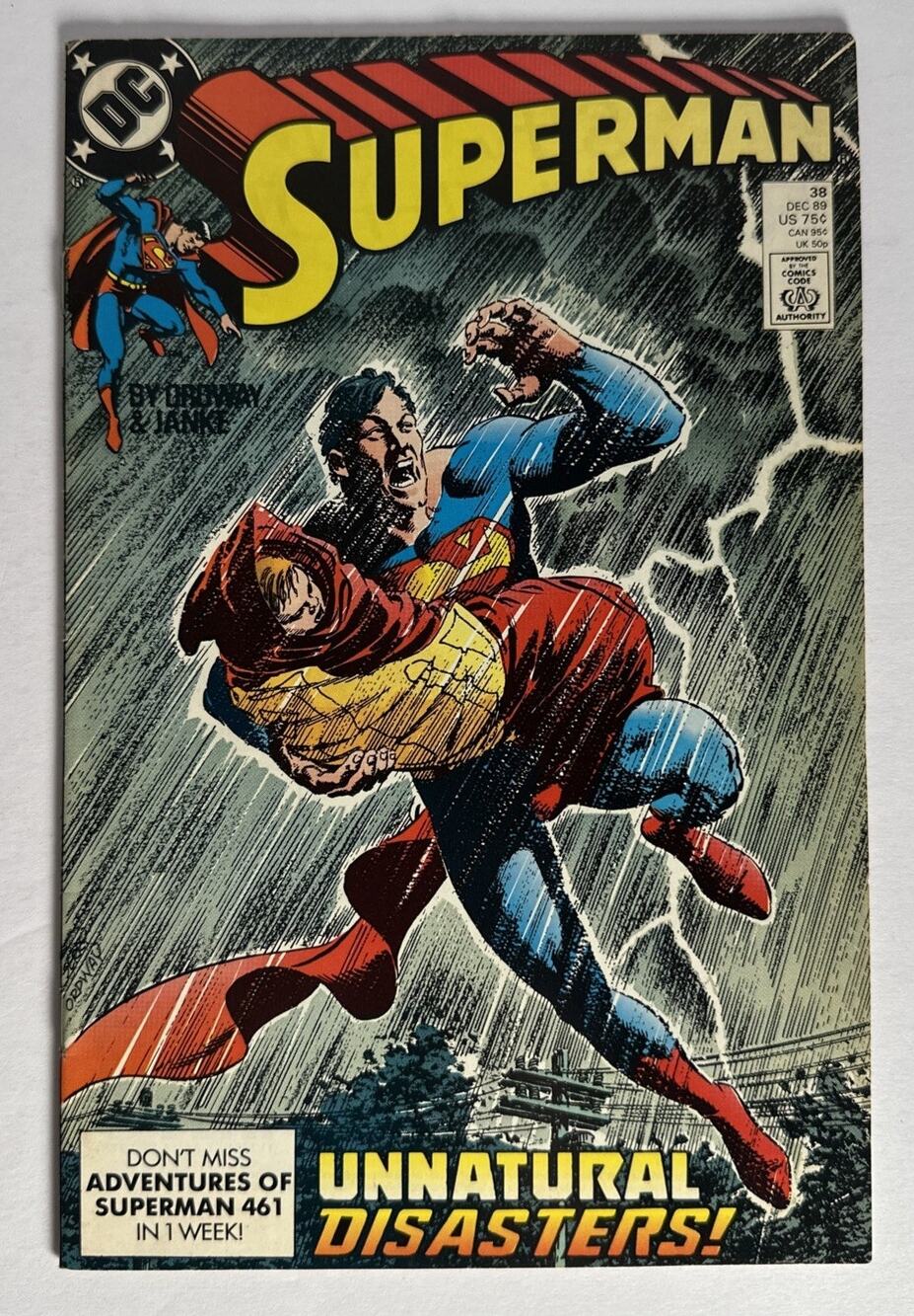 Z8-55 DC COMICS - SUPERMAN - DECEMBER 1989 - No. 38